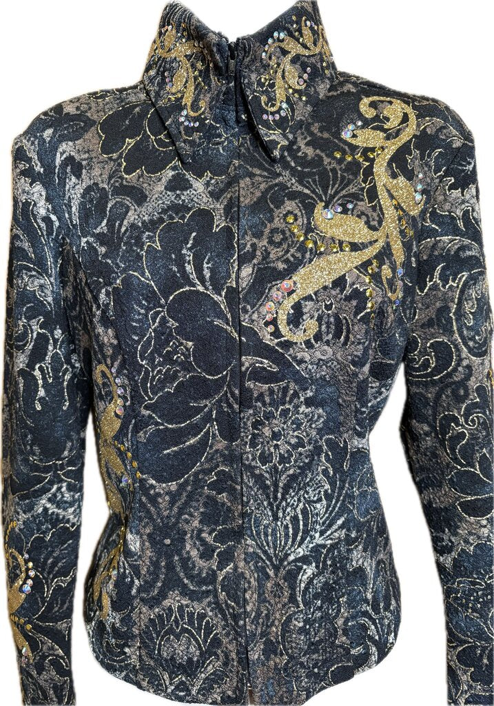 BLACK AND GOLD JACKET LADIES MED