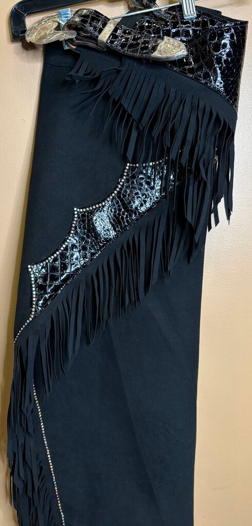 SHOW CHAPS WITH BLING/CROC EMBELLISHING
