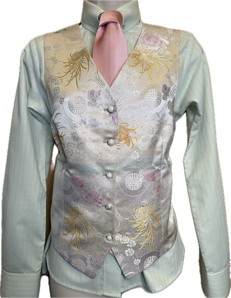 GREEN PATTERN SHIRT BETTY BERDINE