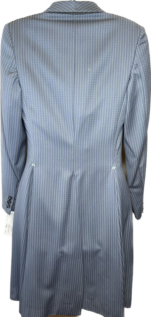 BLUE WITH SILVER PATTERN CM DAY COAT