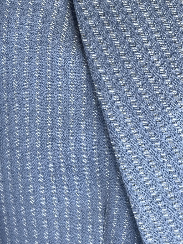 BLUE WITH SILVER PATTERN CM DAY COAT