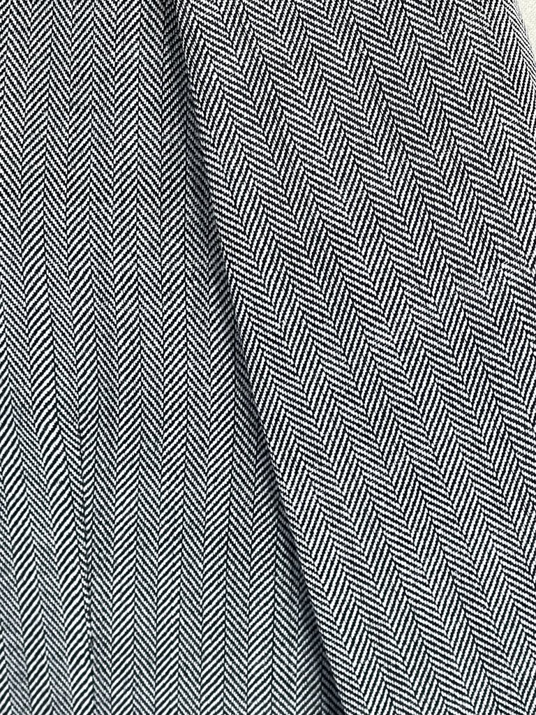 SILVER HERRINGBONE DAY COAT
