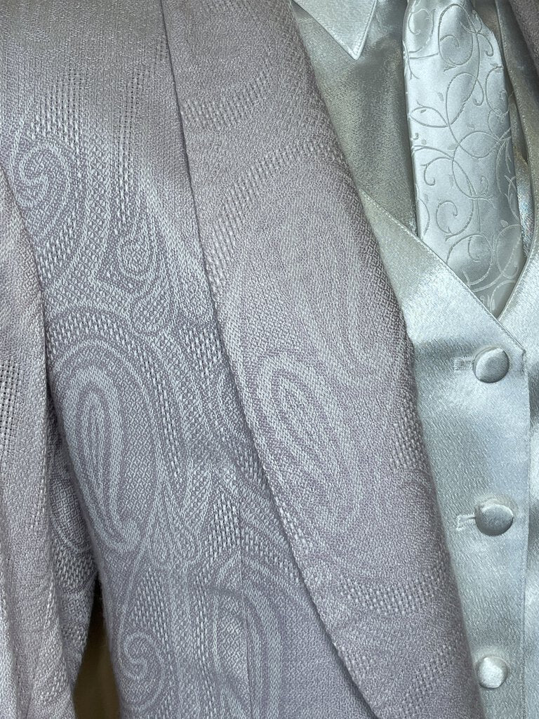 PINK PAISLEY CASHMERE BECKER BROTHERS DAY COAT