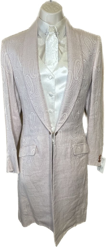 PINK PAISLEY CASHMERE BECKER BROTHERS DAY COAT