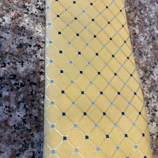 YELLOW WITH BLUE TIE