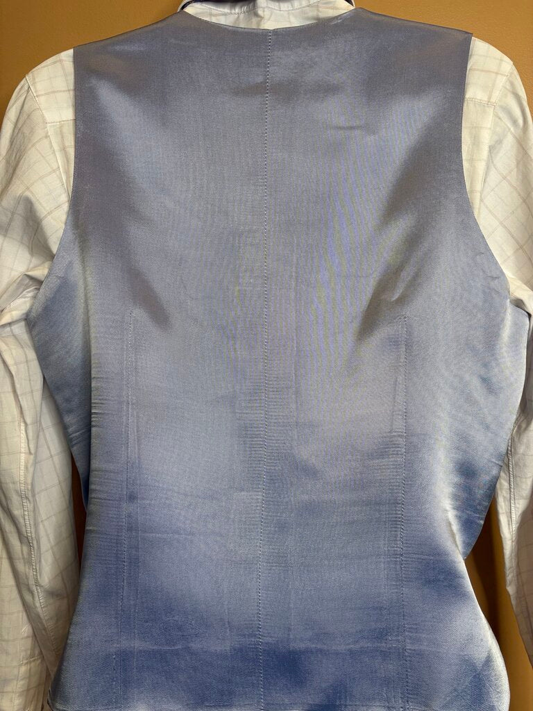 PERIWINKLE SATIN VEST
