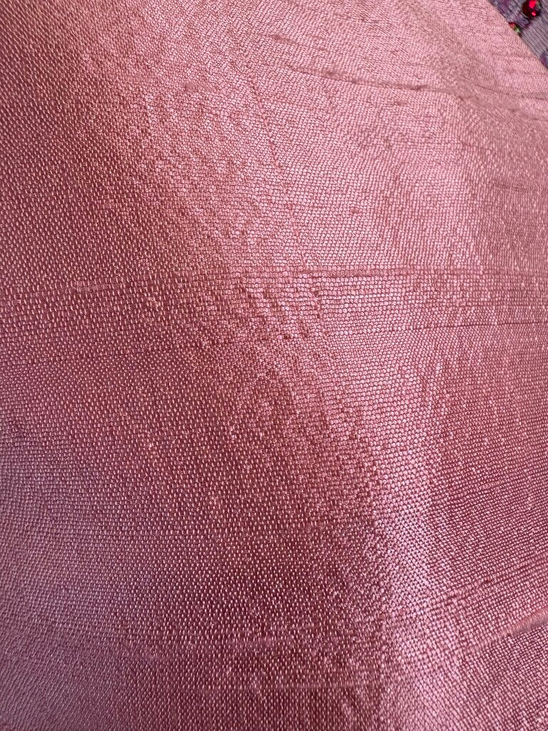 PINK DUPIONI SILK VEST