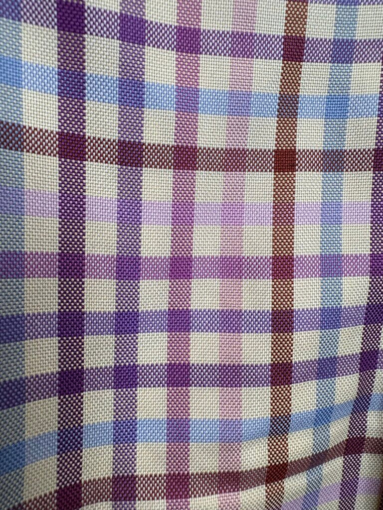 PURPLE, PINK BLUE PLAID BECKER BROTHERS SHIRT