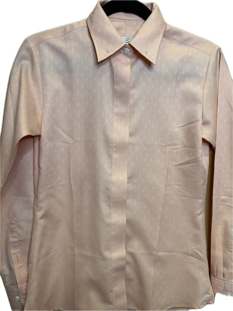 ORANGE WITH WHITE PATTERN BETTY BERDINE SHIRT