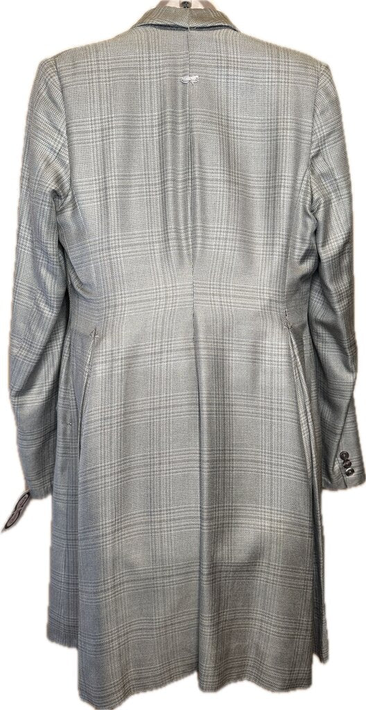 GRAY PLAID DAY COAT