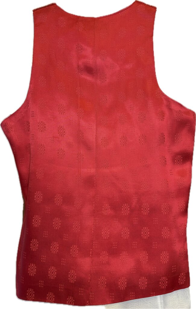 RED PATTERN BECKER BROTHERS VEST
