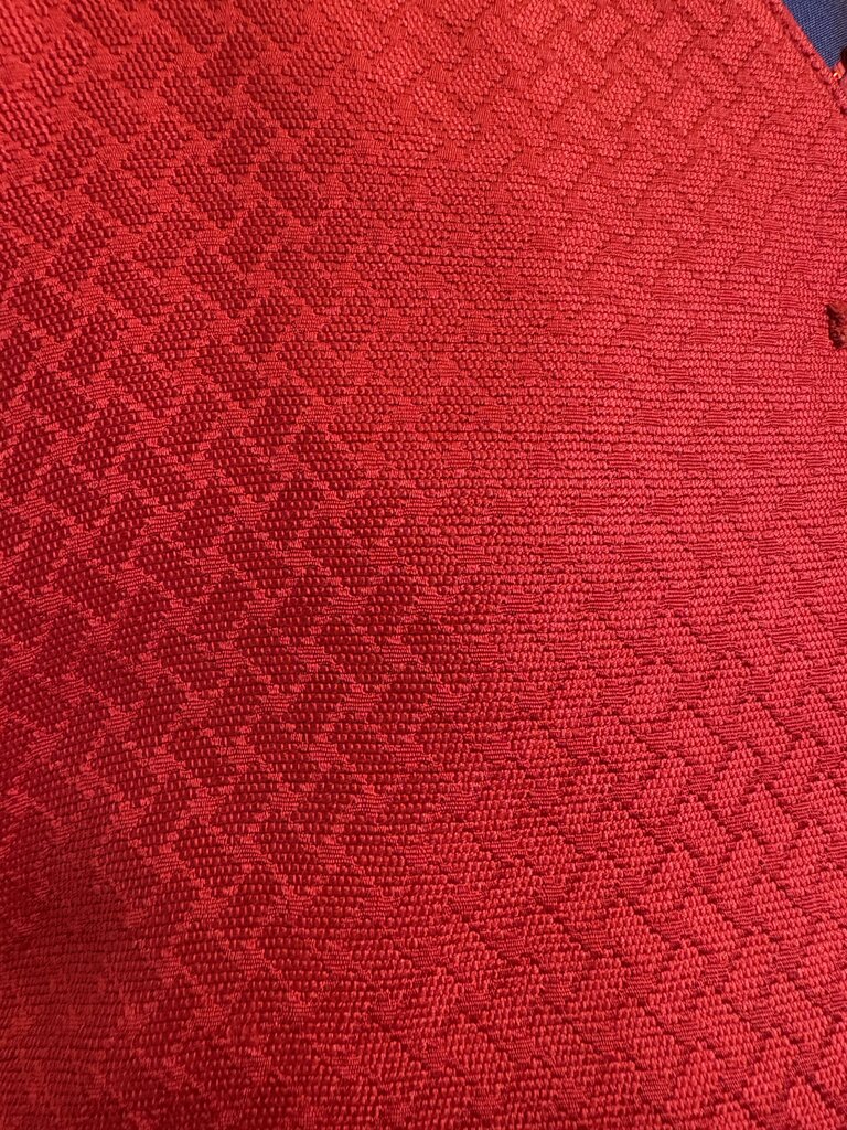 RED PATTERN BECKER BROTHERS VEST