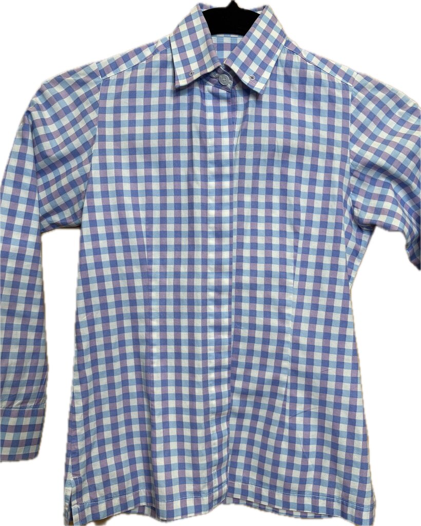 PURPLE BLUE PLAID SHIRT