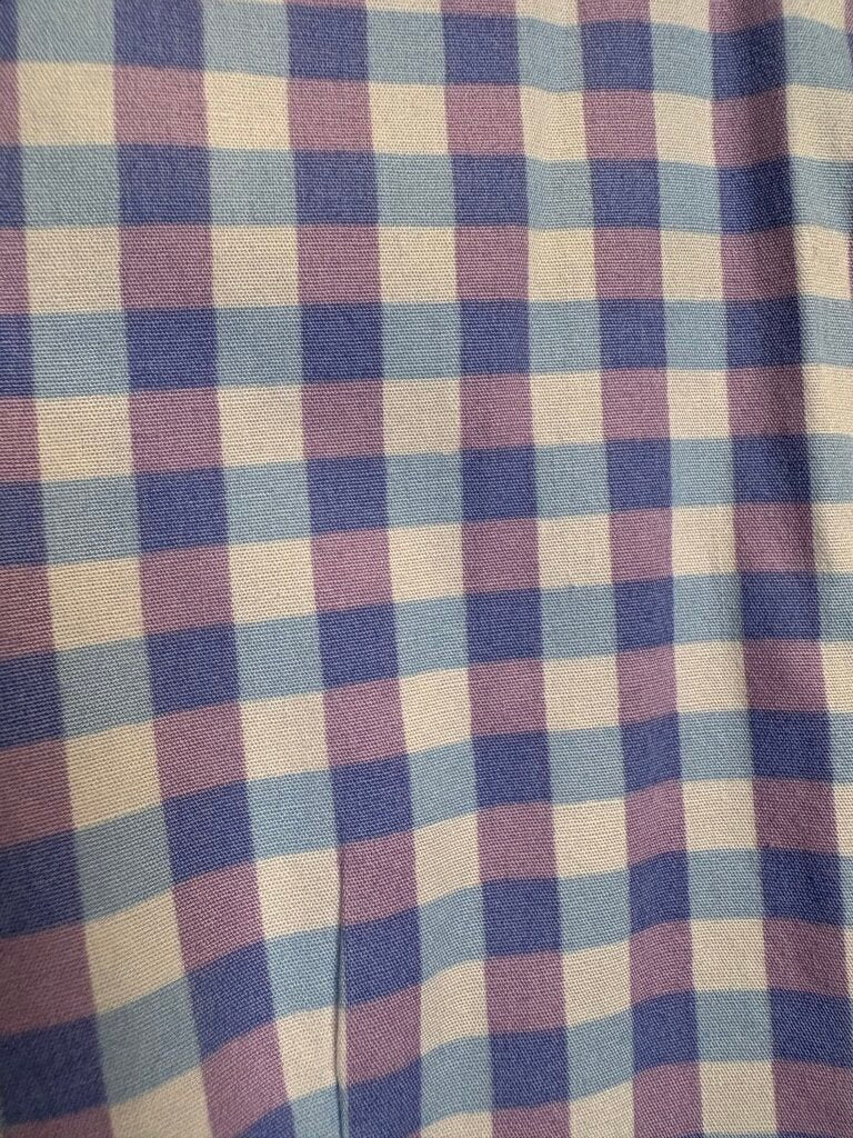 PURPLE BLUE PLAID SHIRT
