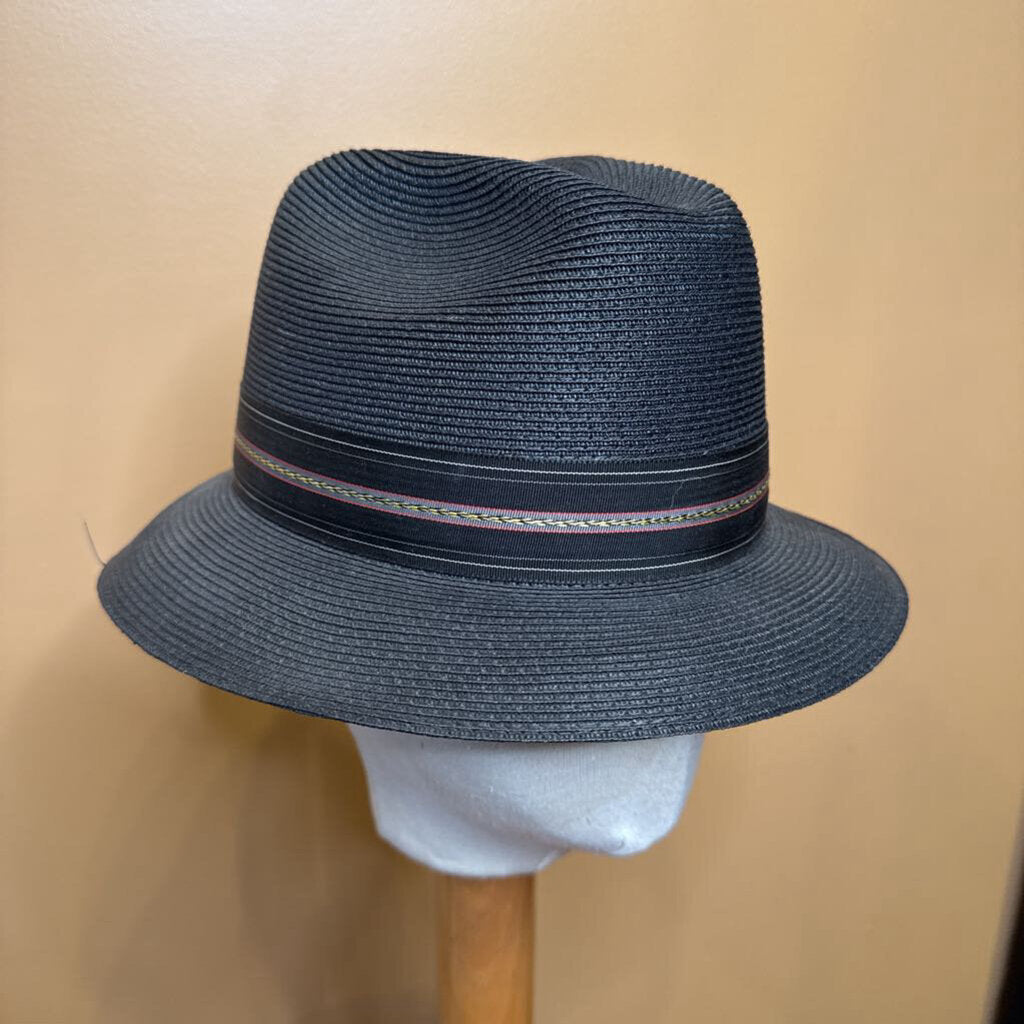 BLACK SNAP BRIM 7 1/4