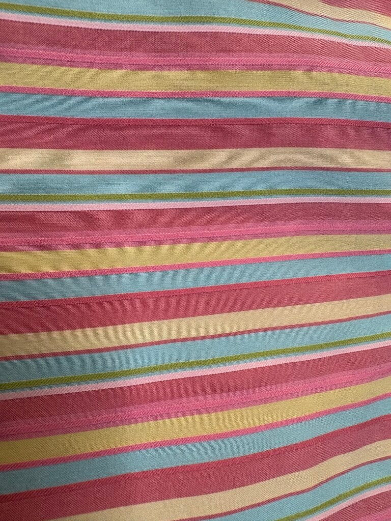 PINK, MINT YELLOW STRIPE BECKER BROTHERS SHIRT