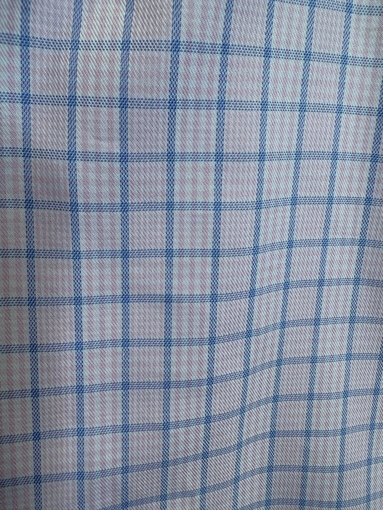 PINK WITH BLUE WINDOWPANE