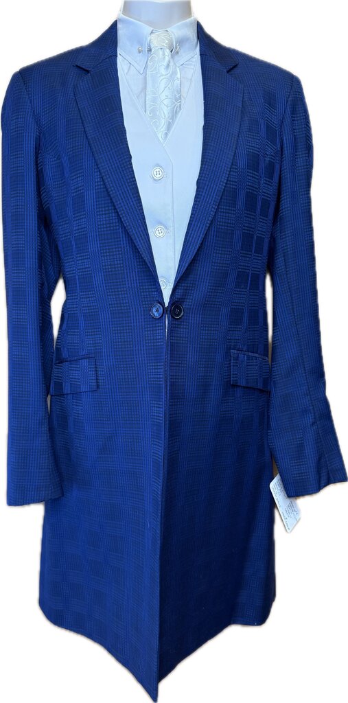 NAVY PLAID DEREGNAUCOURT DAY SUIT