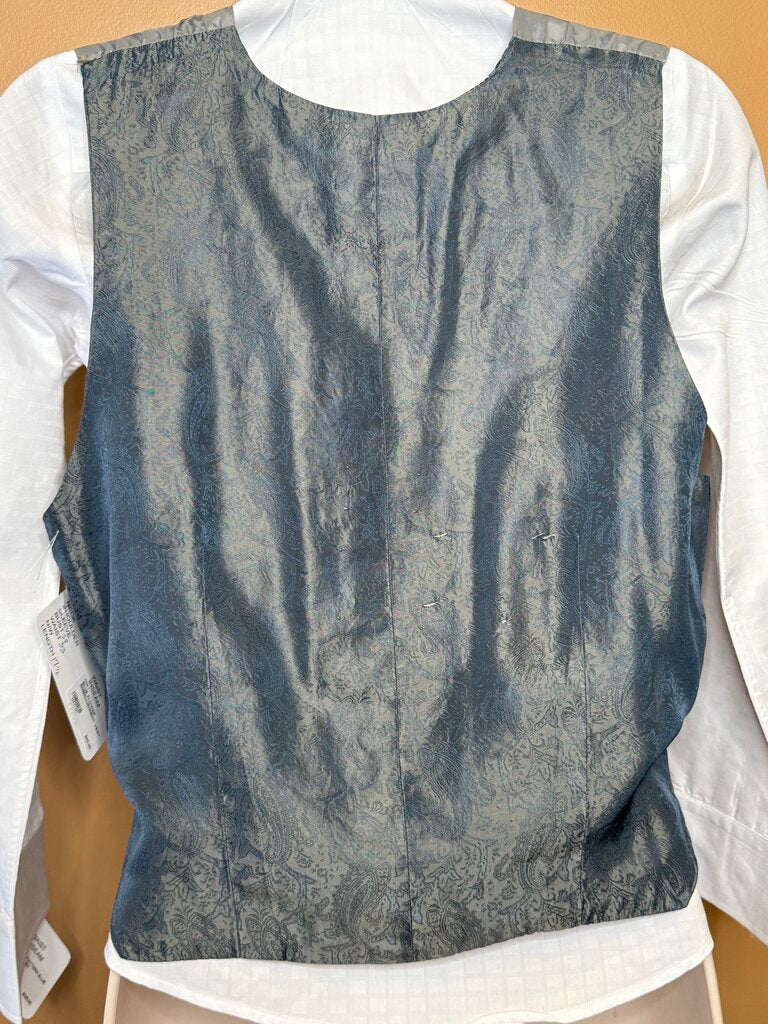 BLUE FLOWER EMBELLISHMENT VEST