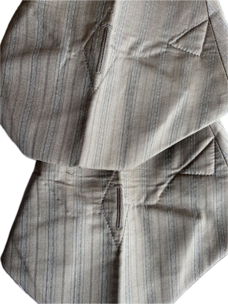 TAN WITH BLUE STRIPE JODS