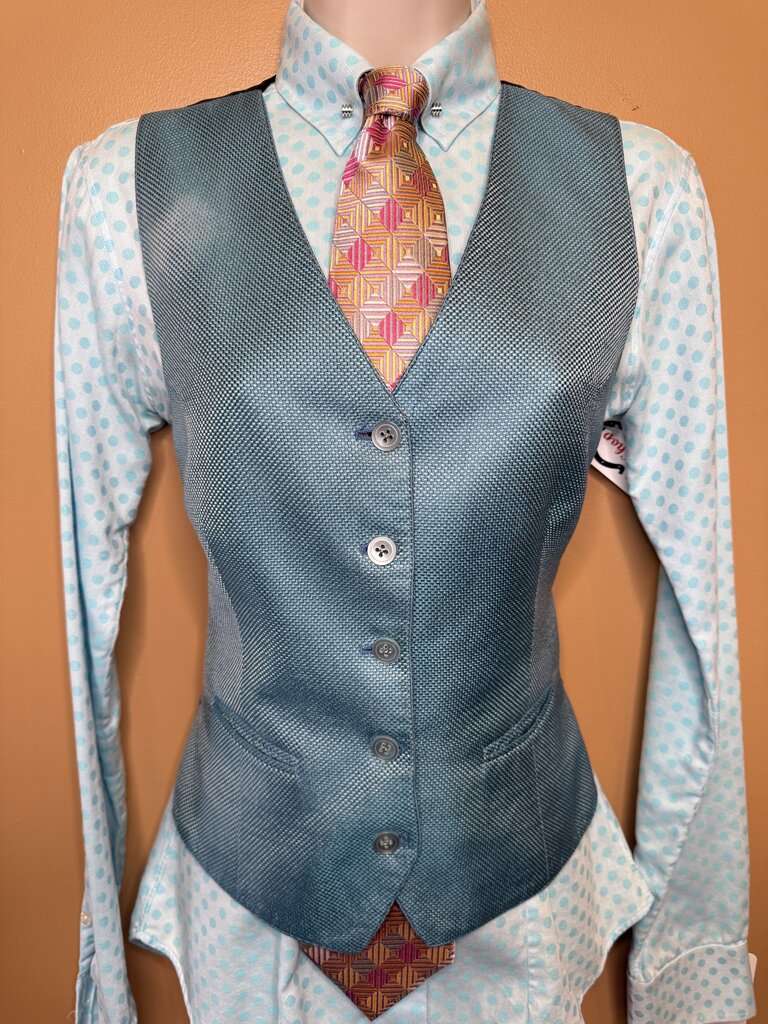 BLUE POLKA DOT DEREGNAUCOURT SHIRT