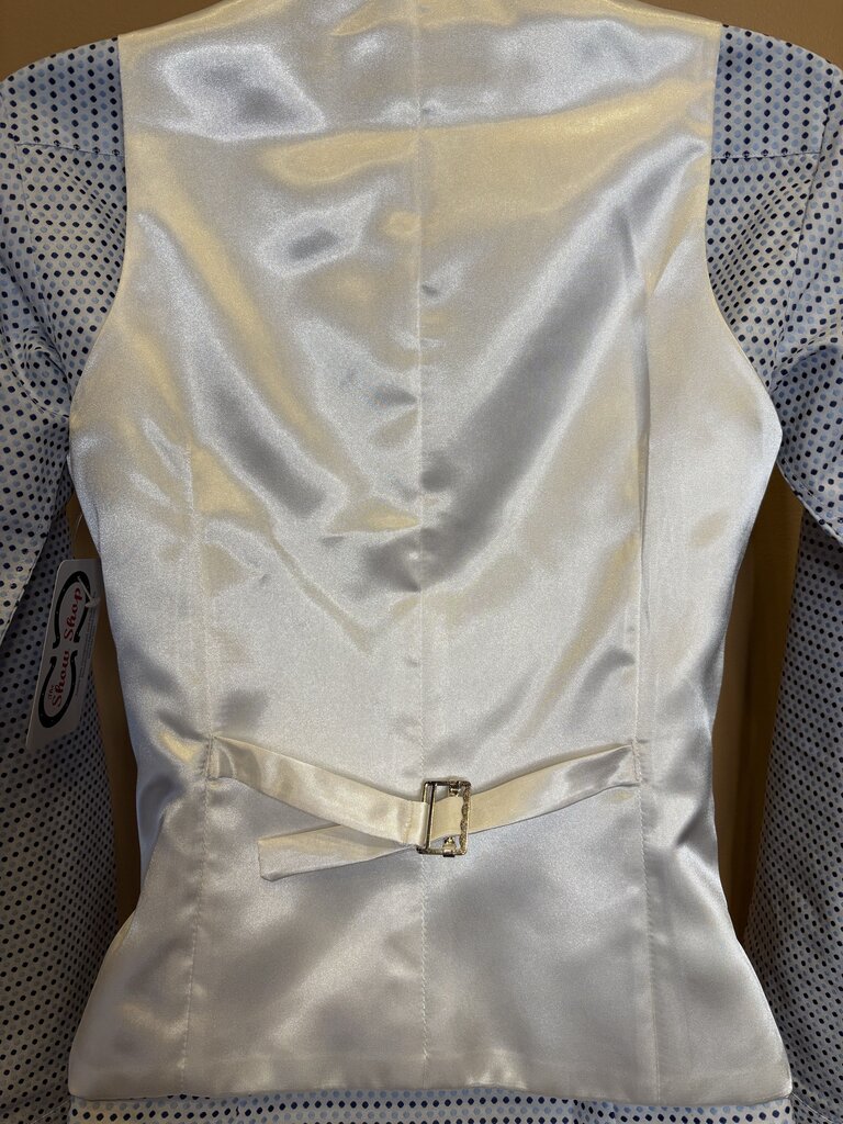 WHITE SATIN HARTMEYER VEST