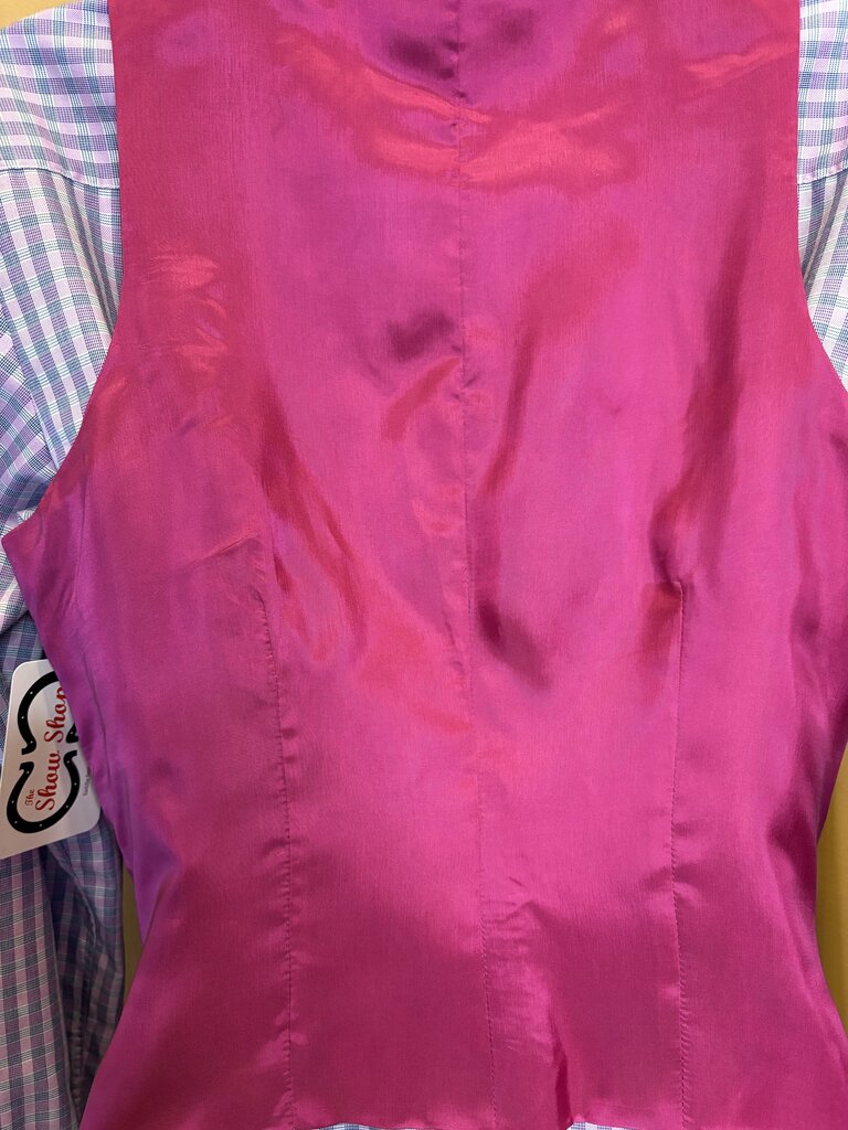 FUCHSIA SATIN BETTY BERDINE VEST