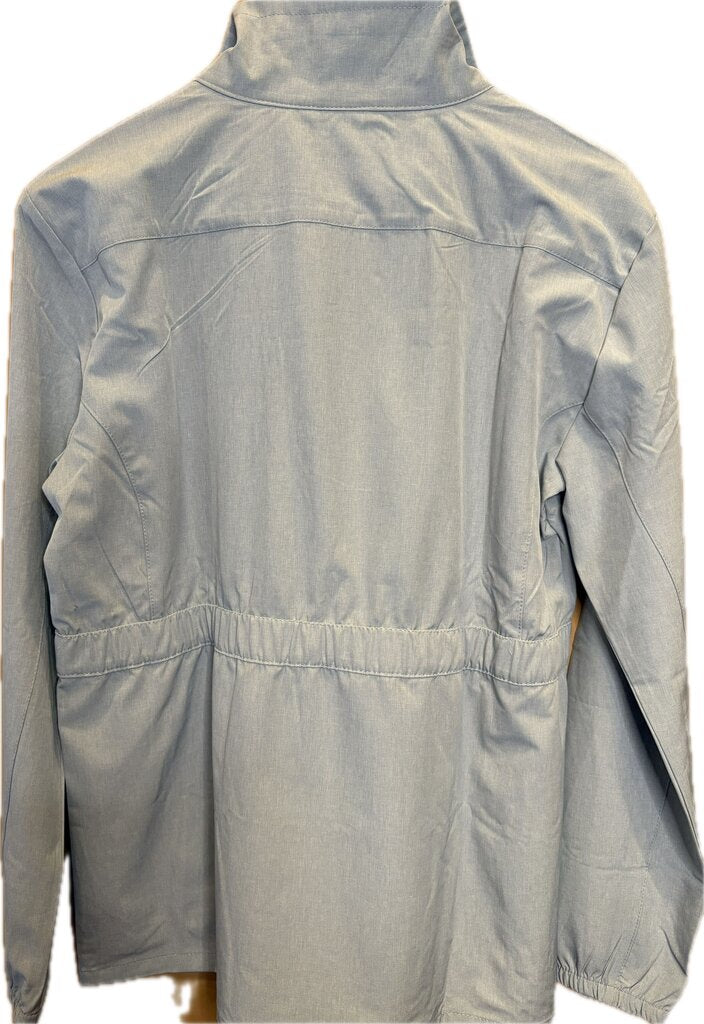 RAINCOAT BLUE WITH BLUE EMBROIDERED HORSE L