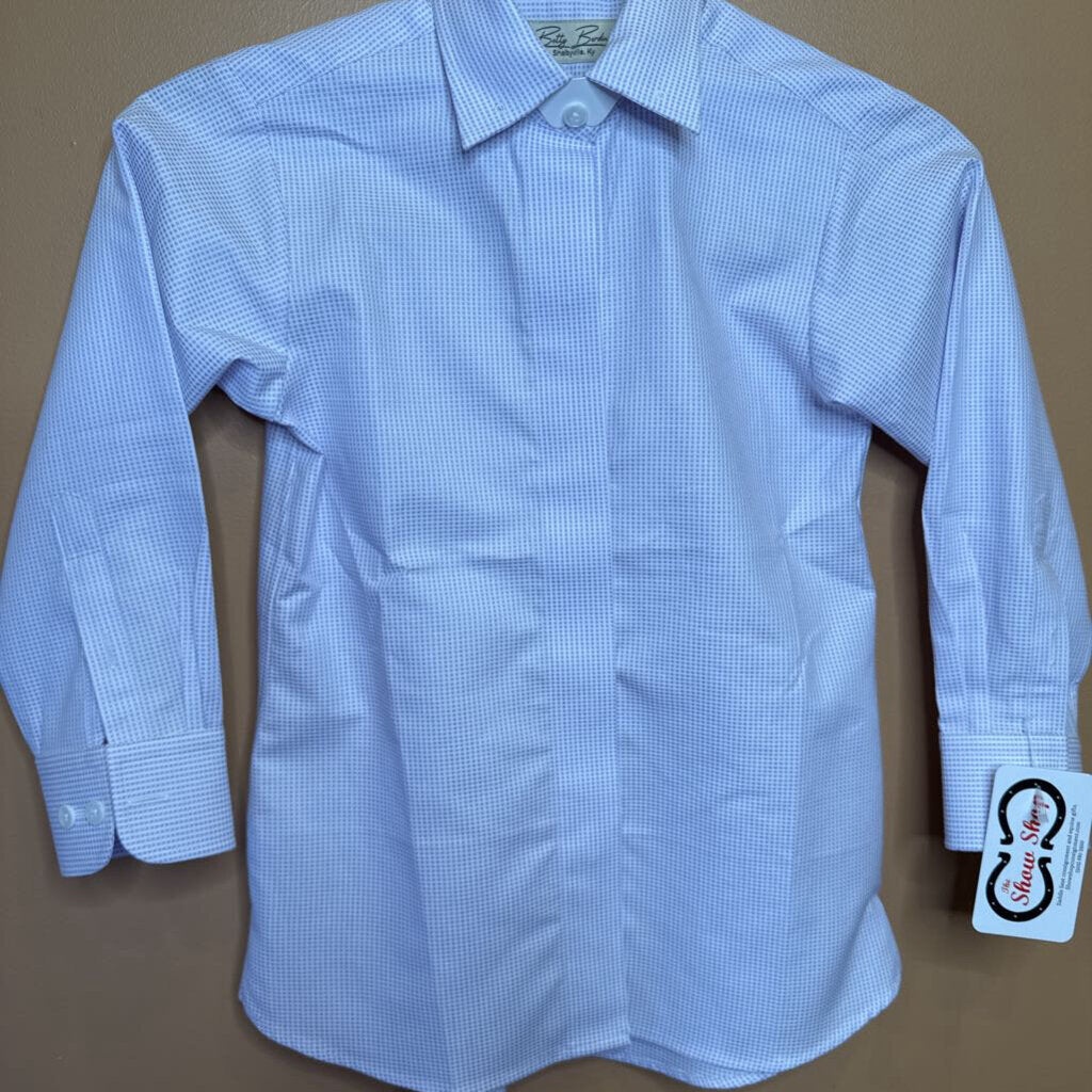 PURPLE SQUARES BETTY BERDINE SHIRT