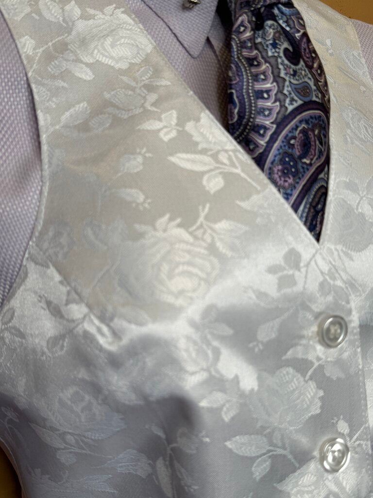 WHITE SATIN ROSES BETTY BERDINE VEST 26