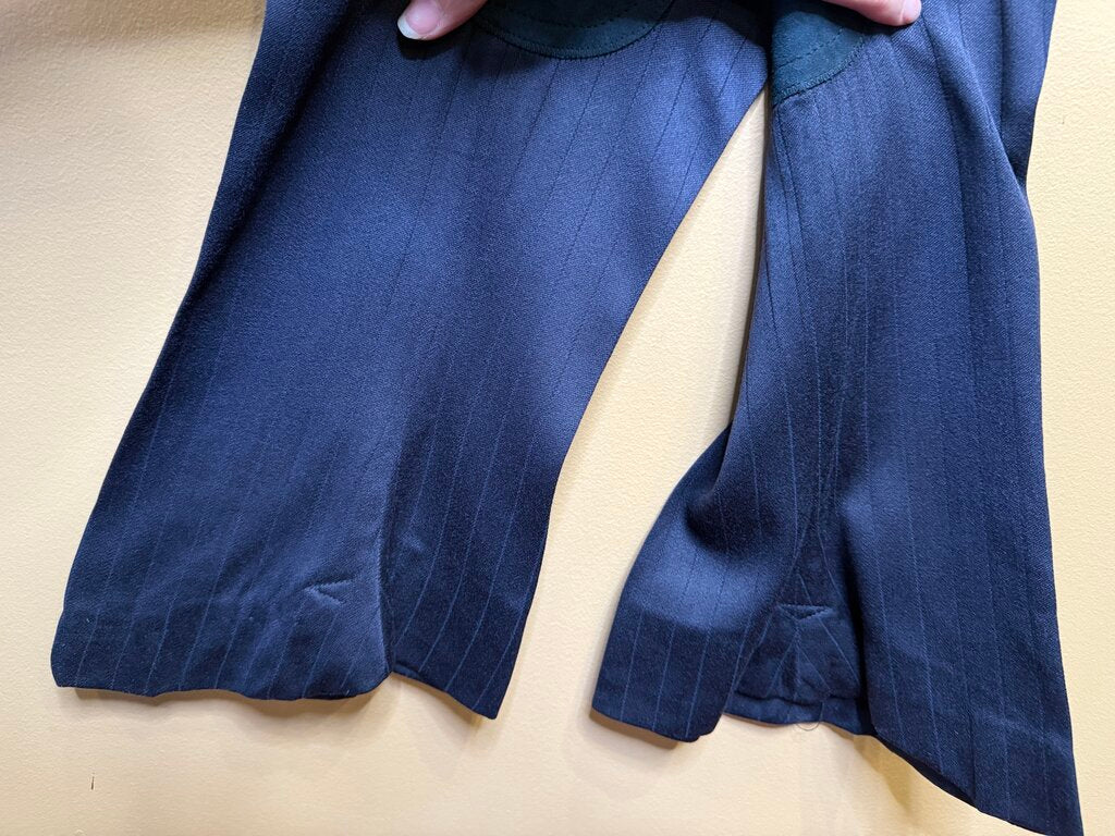 NAVY TONE ON TONE PINSTRIPE CM DAY SUIT W/ 2 PAIR OF JODS