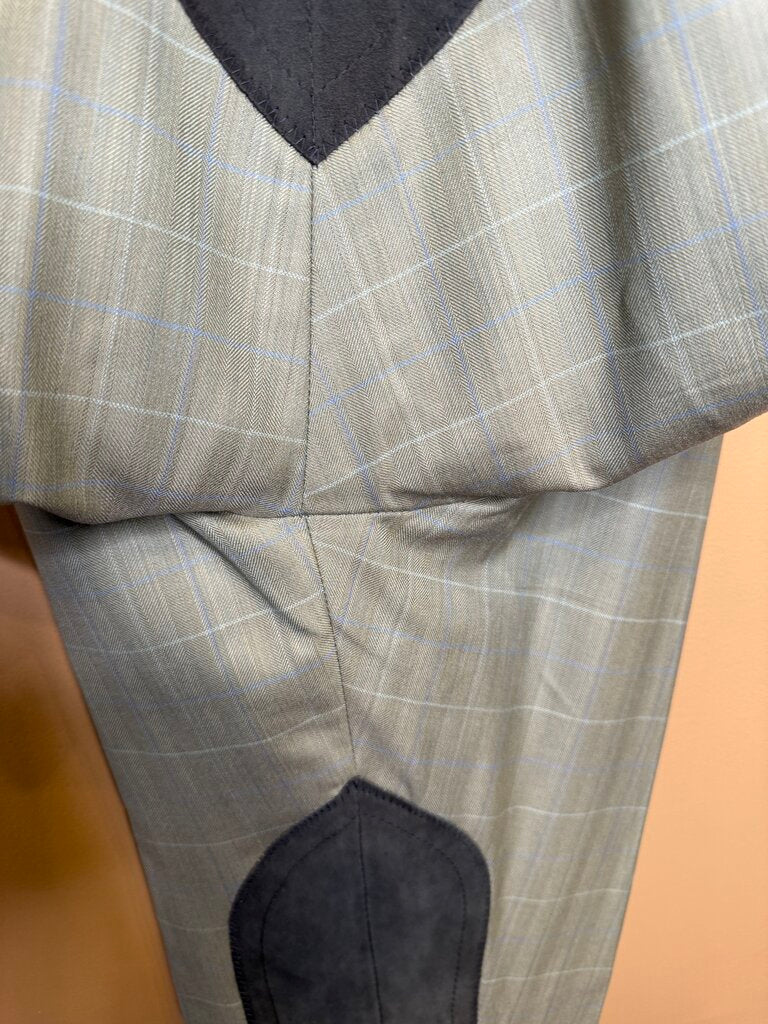SAGE WITH BLUE WINDOWPANE DAY SUIT
