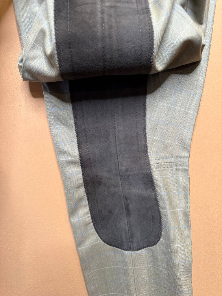 SAGE WITH BLUE WINDOWPANE DAY SUIT
