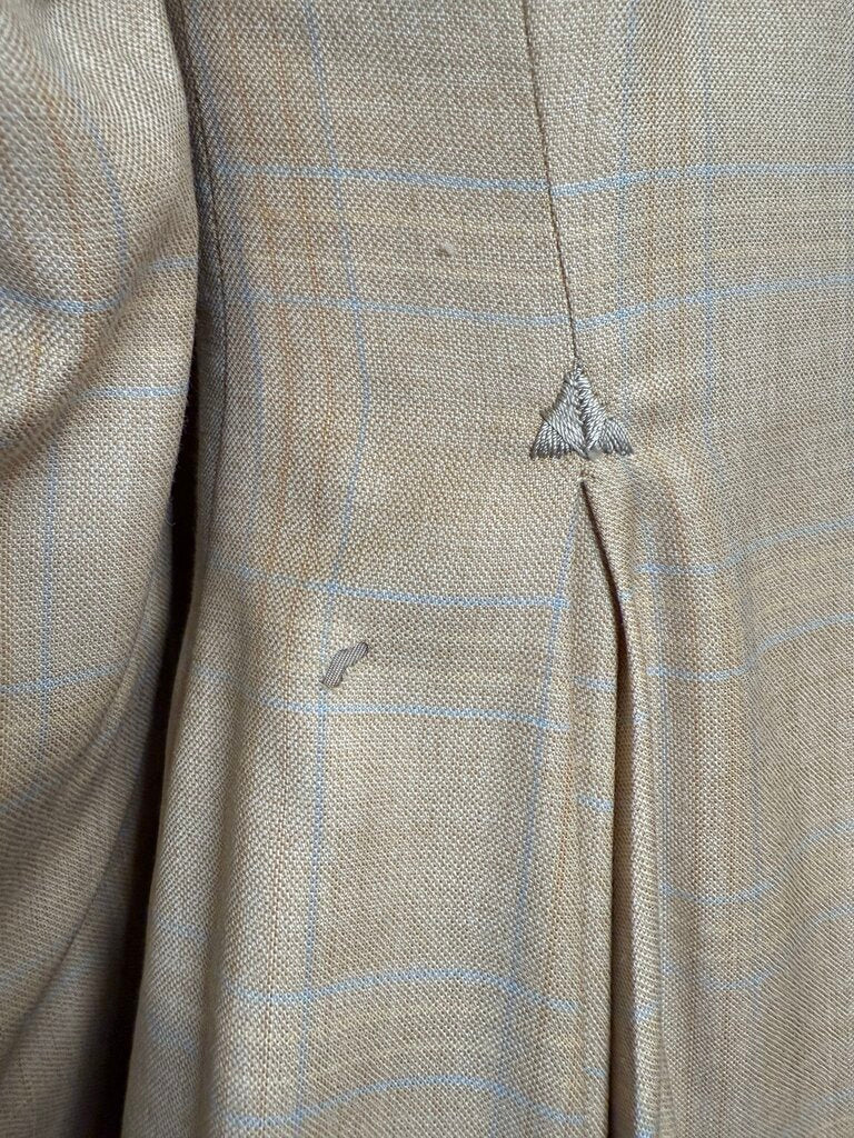 CAMEL WITH BLUE WINDOWPANE CM DAY SUIT