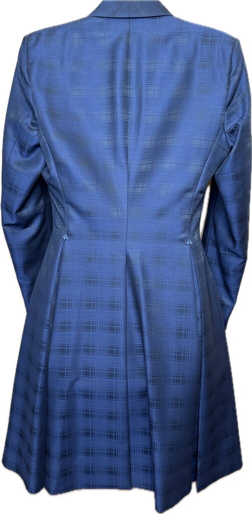 NAVY/BLACK WINDOWPANE PATTERN BBROS DAY COAT
