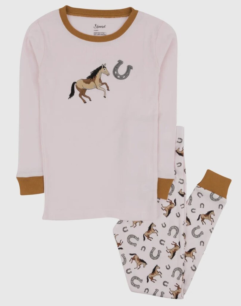 PINK HORSE PAJAMAS