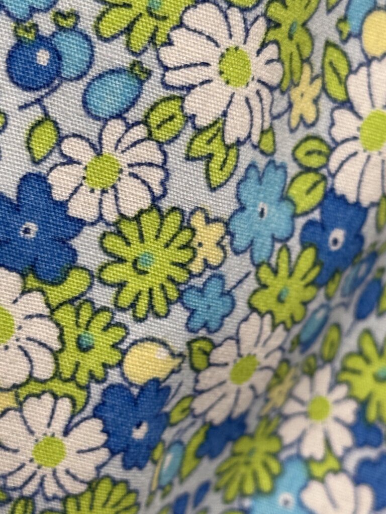 GREEN AND BLUE FLOWERS ELLIE MAY SHIRT