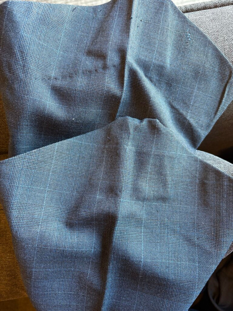 STEEL BLUE WINDOWPANE MARSHA DEARRIAGA JODS