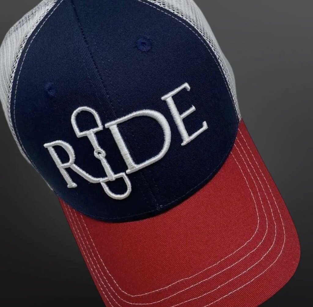 RIDE BALL CAP RED/BLUE