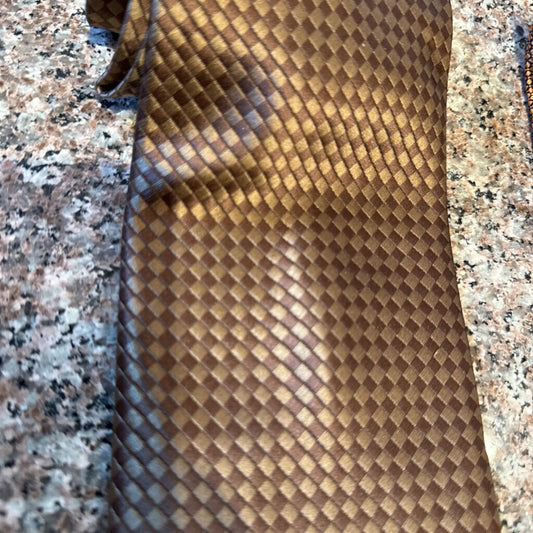 2 TONE BROWN TIE