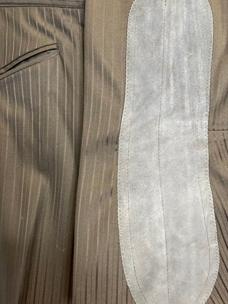 BLACK STRIPE BBROS DAY SUIT W/ VEST AND 2 PAIR OF JODS