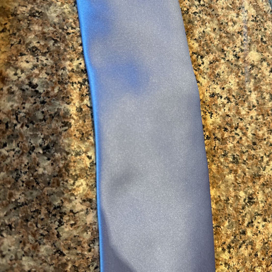 BLUE SATIN TIE