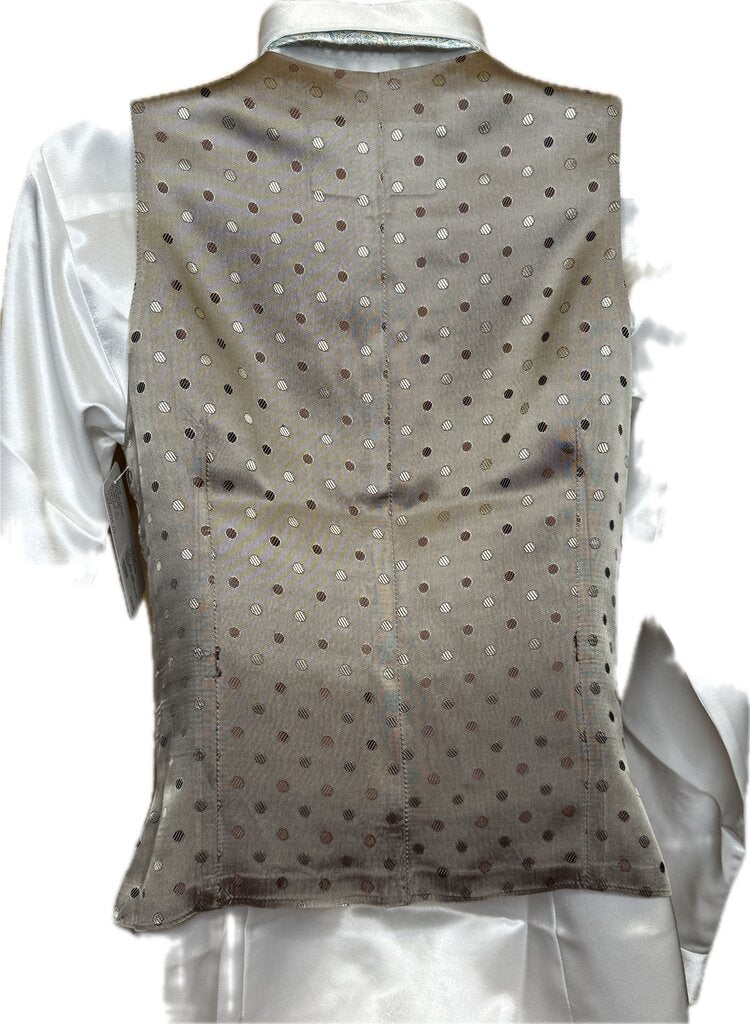 GOLD AND MINT PATTERN HARTMEYER VEST