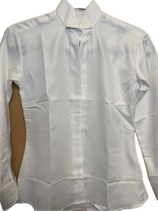 WHITE PATTERN BETTY BERDINE FORMAL SHIRT