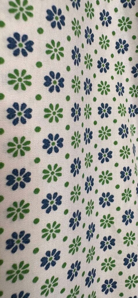BLUE AND GREEN FLOWERS ELLIE MAY SHIRT
