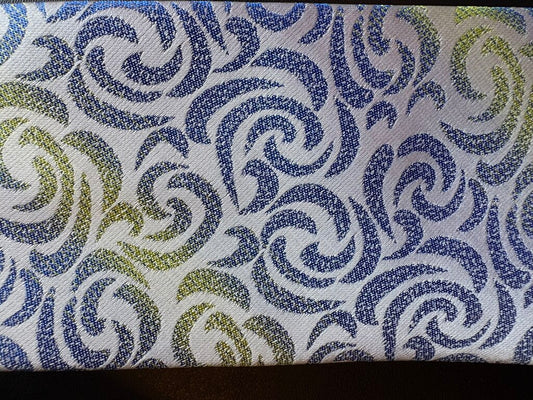 YELLOW BLUE SWIRLS TIE