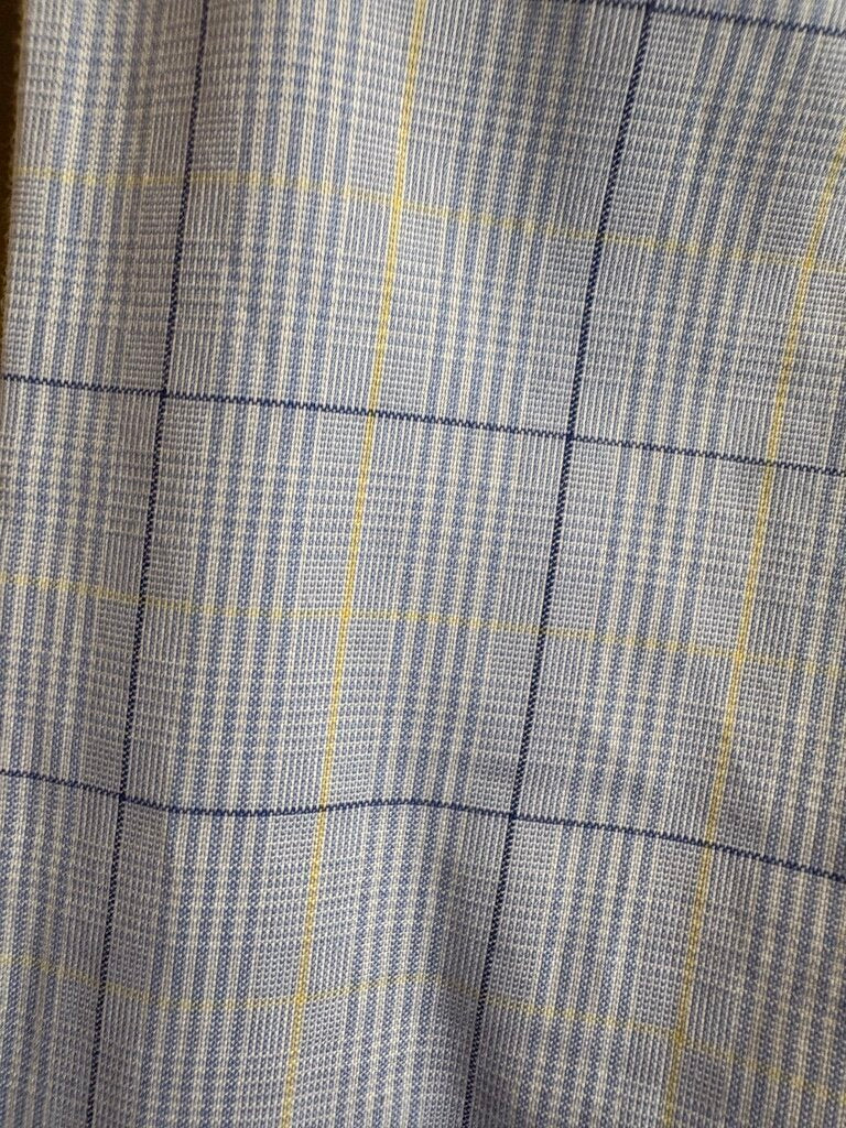 BLUE WITH YELLOW WINDOWPANE B. BROTHERS SHIRT