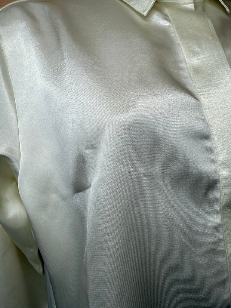 IVORY SATIN BETTY BERDINE SHIRT