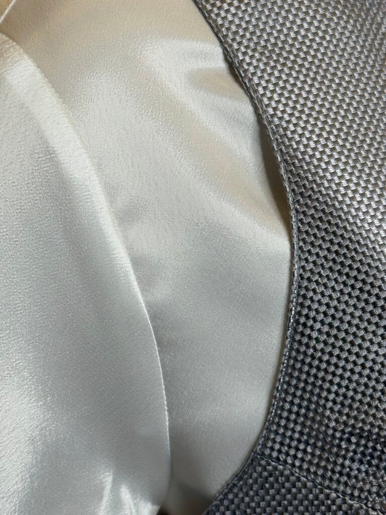 WHITE SATIN BETTY BERDINE SHIRT