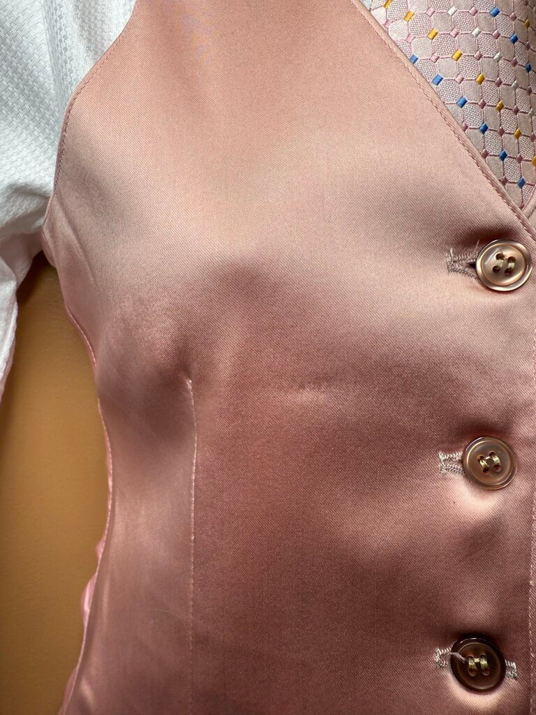 PINK SATIN BETTY BERDINE VEST